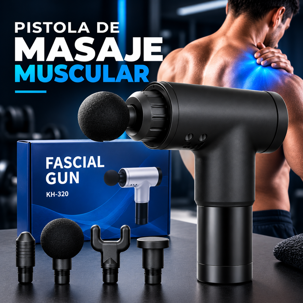 Pistola De Masaje Maquina Masajeadora